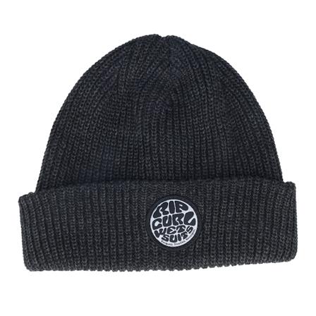 Rip Curl - Noir cuff Bonnet - Kids Icons Reg Beanie Black Cuff @ Hatstore