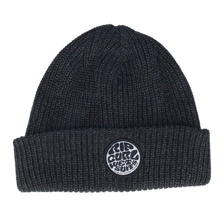 Rip Curl - Black cuff Beanie - Kids Icons Reg Beanie Black Cuff @ Hatstore