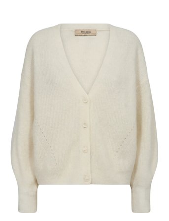 MOS MOSH Mmthora V-Neck Knit Cardigan - Cream - XL