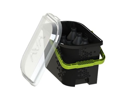 AVA BILPLEIEBØTTE SVART MED PATENTERT ANTISMUSSRIST