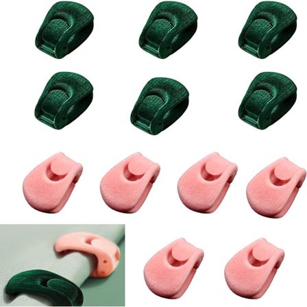 12 kappaletta peittoliinan pidikettä, lakananpidike, liukumaton, muovinen D