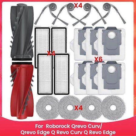 Reservedele til Roborock Qrevo Curv/Qrevo Edge, Q Revo Curv Q Revo Edge støvsuger tilbehør