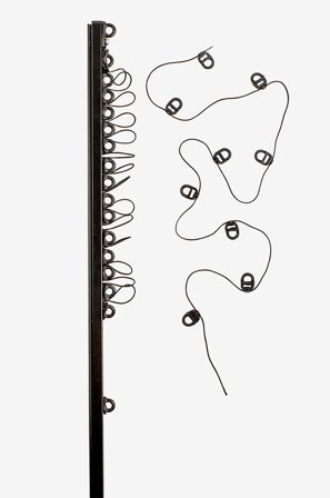 Hasta - Gardinskinne U Wave 200 cm - Sort - Gardintilbehør - Fra Homeroom