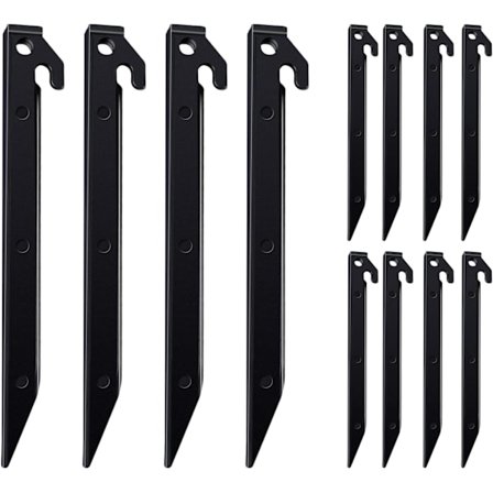 12 stk. oppblåsbare plastplugger 9 tommers tunge teltplugger erstatning oppblåsbare plugger utendørs hagejordanker