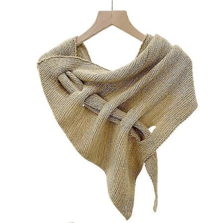 Trekanttørklæder til Kvinder Krydstørklæde Sjal Hverdags Kjole Elegant Vintage Khaki