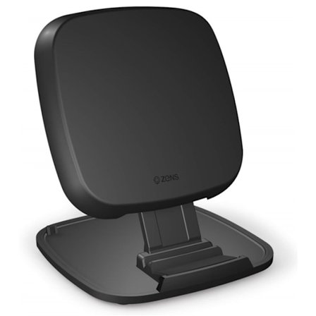 Zens langaton Qi-latauslaite jalustalla, 10W pikalataus, musta, irtotavarana