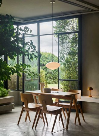 Mist AP15 taklampe Ø25 - matt hvit/glass