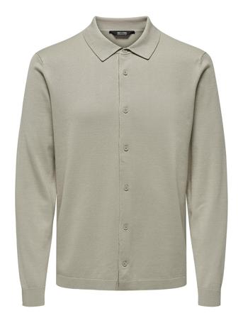 Onswyler Life Reg 14 Shirt Knit Cs Tops Knitwear Long Sleeve Knitted Polos Green ONLY & SONS