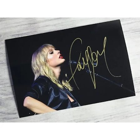 Taylor Swift Signeret Foto Autograf Print Vægkunst Boligindretning{YFL} A