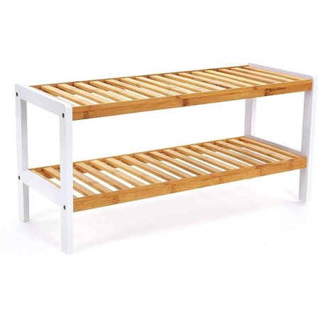 Rootz skostativ - til 8 par sko - Bambus skoskab - multifunktionelt badeværelsesstativ