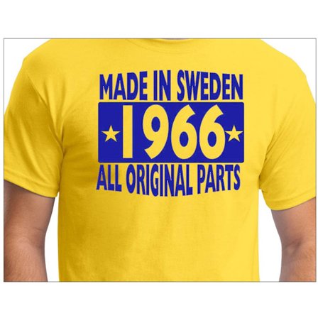 Gul T-shirt Made in Sweden 1966 All original parts