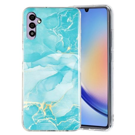 Marble Samsung Galaxy A34 5G Etui - Grønn