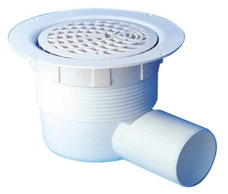 Purus Flex 7113591 Gulvsluk 150 mm, sideutløp, Innendørsavløp