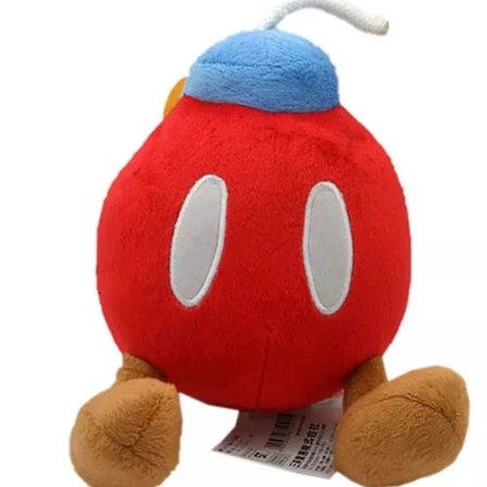 Super Mario Bob-Omb Bobomb punainen pehmolelu täytetty eläin anime pehmolelu 14 cm UUSI KLB