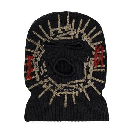 44 Label Group, Balaclava with logo Zwart, Heren, Maat:ONE Size,print