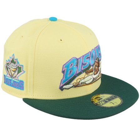 New Era - MiLB Gul fitted Keps - Buffalo Bisons Daredevil 59FIFTY Yellow/Dark Green Fitted @ Hatstore