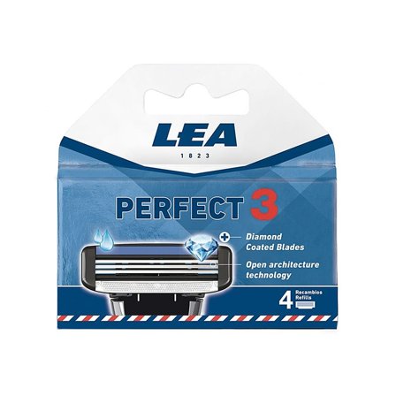 LEA Classic LEA Perfect 3 Catridge (4 barberblade), Mænd, Barbering, Tilbehør