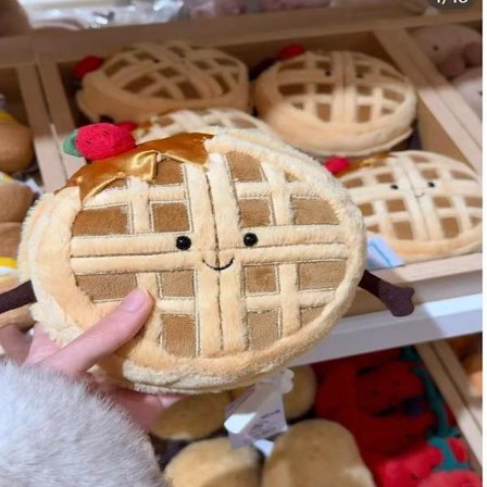 Jellycat Bartholomew plyslegetøj, blødt og behageligt, perfekt til børn, Valentinsdagsgaver, samleobjekter, vafler.