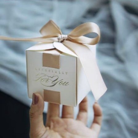 10 stk Bryllupsfavoritboks Sjokoladegodteribokser CHAMPAGNE