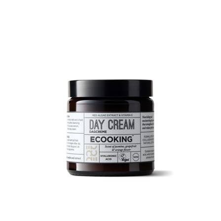 Ecooking Dagcreme 100 ml med Hyaluronsyre og Mineral-Rige Ekstrakter fra Græskarkerner og Rødalger