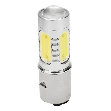Moottoripyörän ajovalaisin 12V H6 BA20D 4 COB LED Valkoinen Lamppu Sopii Mopolle ATV Ajovalolle