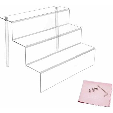 Kombination av Life Acrylic Step Display med 3 nivåer - 29 x 20 x 20 cm