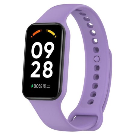 Xiaomi Smart Band 8 Active / Redmi Band 2 Fleksibelt urbånd Udskiftning af håndledsrem med urkasse - Lilla