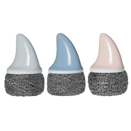 3 kpl Creative Shark Handle teräslankapallon puhdistuspallo