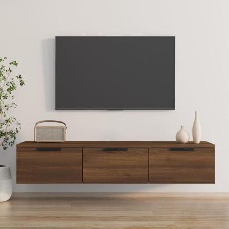 Vidaxl Väggskåp Brun Ek 102x30x20 Cm Konstruerat Trä Brun