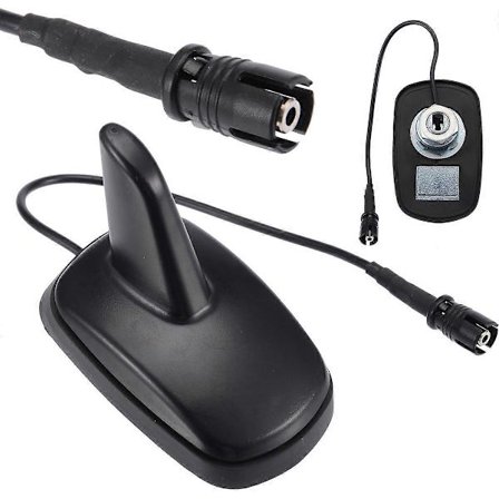 Svart Hajfena Antenn Am/fm för V-w Mk4 G-olf J-etta P-assat B5 B55 P-olo B-eetle Enkelkontakt Version