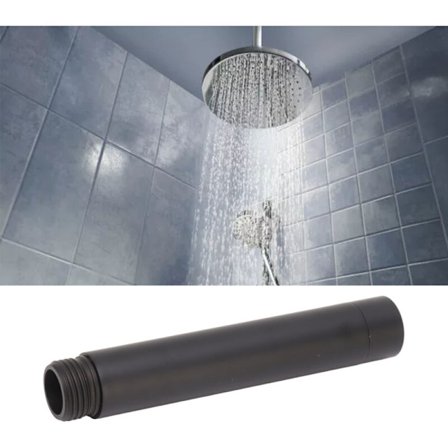 Duschhuvud i rostfritt stål, slang modern och elegant svart badrumsduschförlängning