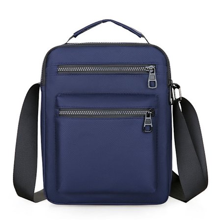 Man Bag (Blå) Lille Man Bag til Mænd Unisex Sikkerhed Skuldertaske f