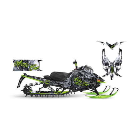 SweTown Dekalkit Capitan-Green - Arctic Cat M8000 Mountain Cat 153 2019-2019