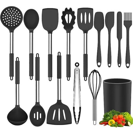 Kök Redskap Set 15 Pcs Silikon Köksredskap Set