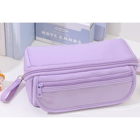 Blyantsæske med stor kapacitet og 9-lags opbevaringsrum - Multifunktionel pennemappe til drenge og piger, æstetisk blyantsæske egnet til børn og 