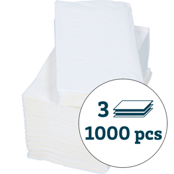 Serviett 3-Lag 1/8-Brett 40x40