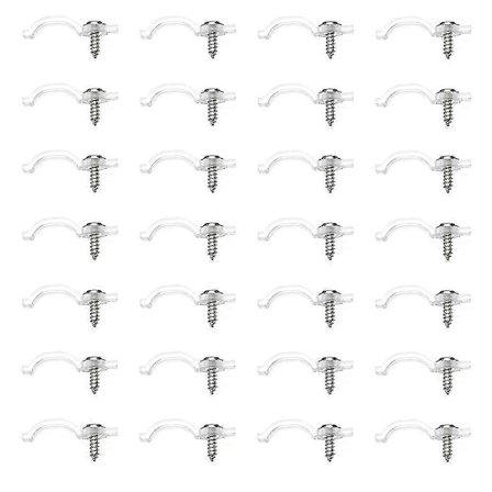 100 st LED Stativ Bil Kabelklämmor List Ljus Monteringshållare Slinga Ljus Monteringsklämma LED Ljuslist Klämma