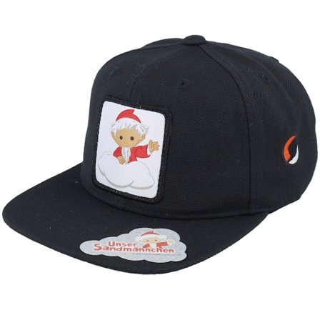 Unser Sandmännchen - Black snapback Czapka Z Daszkiem - Kids Sandmännchen Patch Black Snapback @ Hatstore