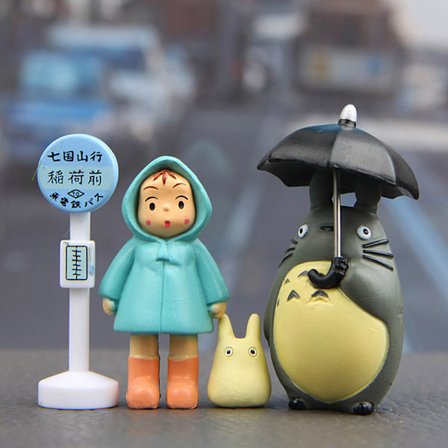 4 stk./sæt 3-5 cm Anime Min Nabo Totoro Actionfigur Legetøj