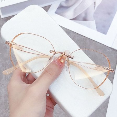 Anti-Blue Light Glasögon Glasögon CHAMPAGNE STRENGTH 200