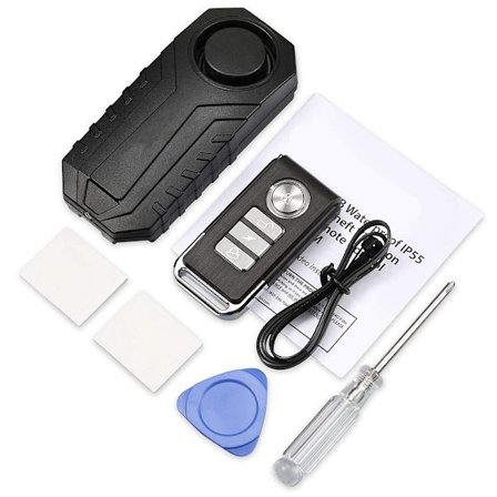 Tyverisikring Tyvericykelalarm med fjernbetjening Vandtæt 113dB Trådløs Sirene til Motorcykel