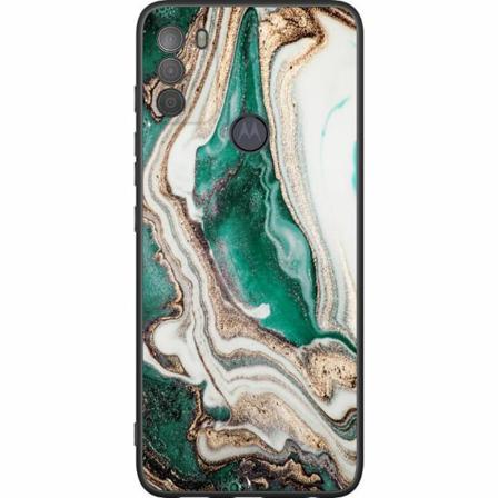 Motorola Moto G50 Svart Skal Grön