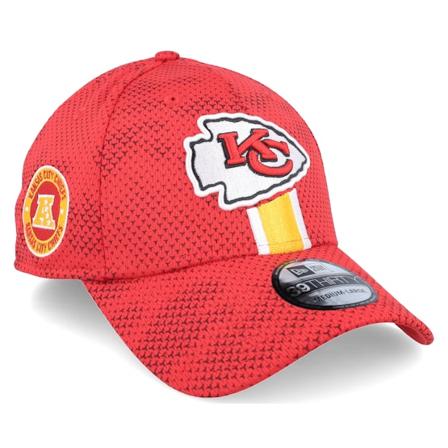 New Era - NFL Červená flexfit Kšiltovka - Kansas City Chiefs Nfl24 Sideline 39THIRTY Red Flexfit @ Hatstore