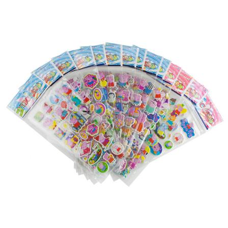 Peppa Pig Klistermärken I 3d - 6 St Ark (ca 72 St) Multifärg
