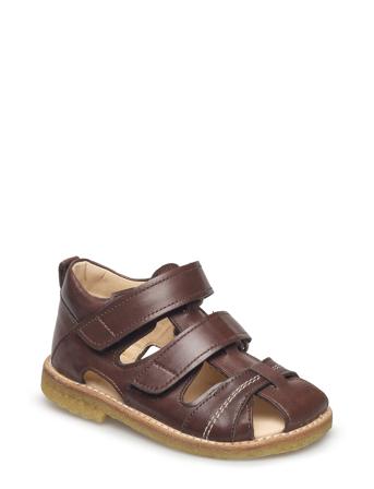 Sandals - Flat - Closed Toe - Shoes Summer Shoes Sandals Brun ANGULUS
