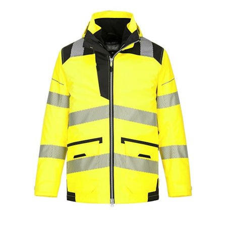 Portwest Herr PW3 5 i 1 Hi-Vis Jacka 3XL Gul/Svart