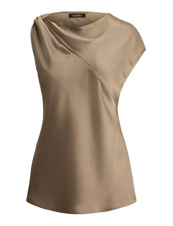 Lauren Ralph Lauren | Charmeuse Asymmetrical Blouse | XL