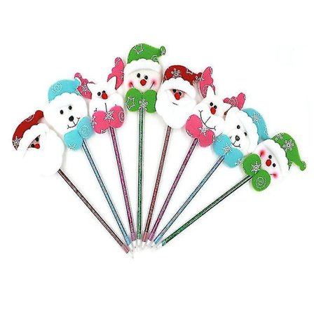 12 stk Juletema Runde Perlepynt Blandet Stil