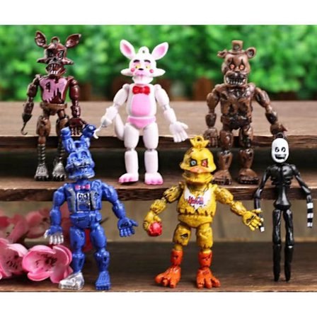 Five Nights at Freddy's Midnight Bear Halloween -hahmosetti, 6 osaa - Pieni 10*5cm