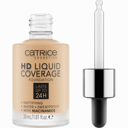 Catrice HD Liquid Coverage Fondotinta 036-Hazelnut Beige 30ML - Fondotinta liquido